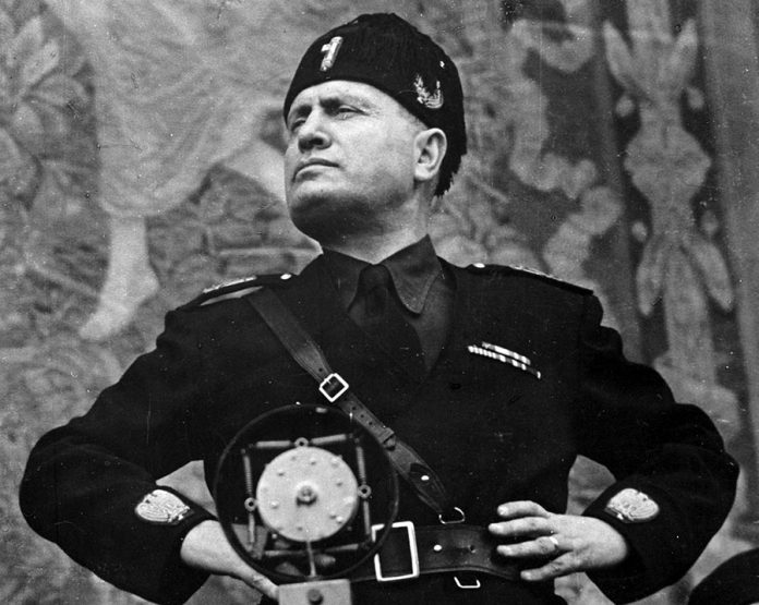 Benito Mussolini (1883-1945), Italian statesman.