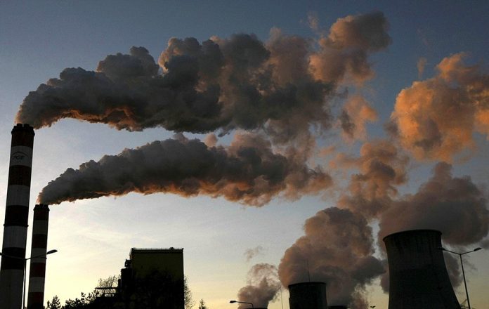 Smoke billows from the chimneys of Belchatow Power Station, Euro